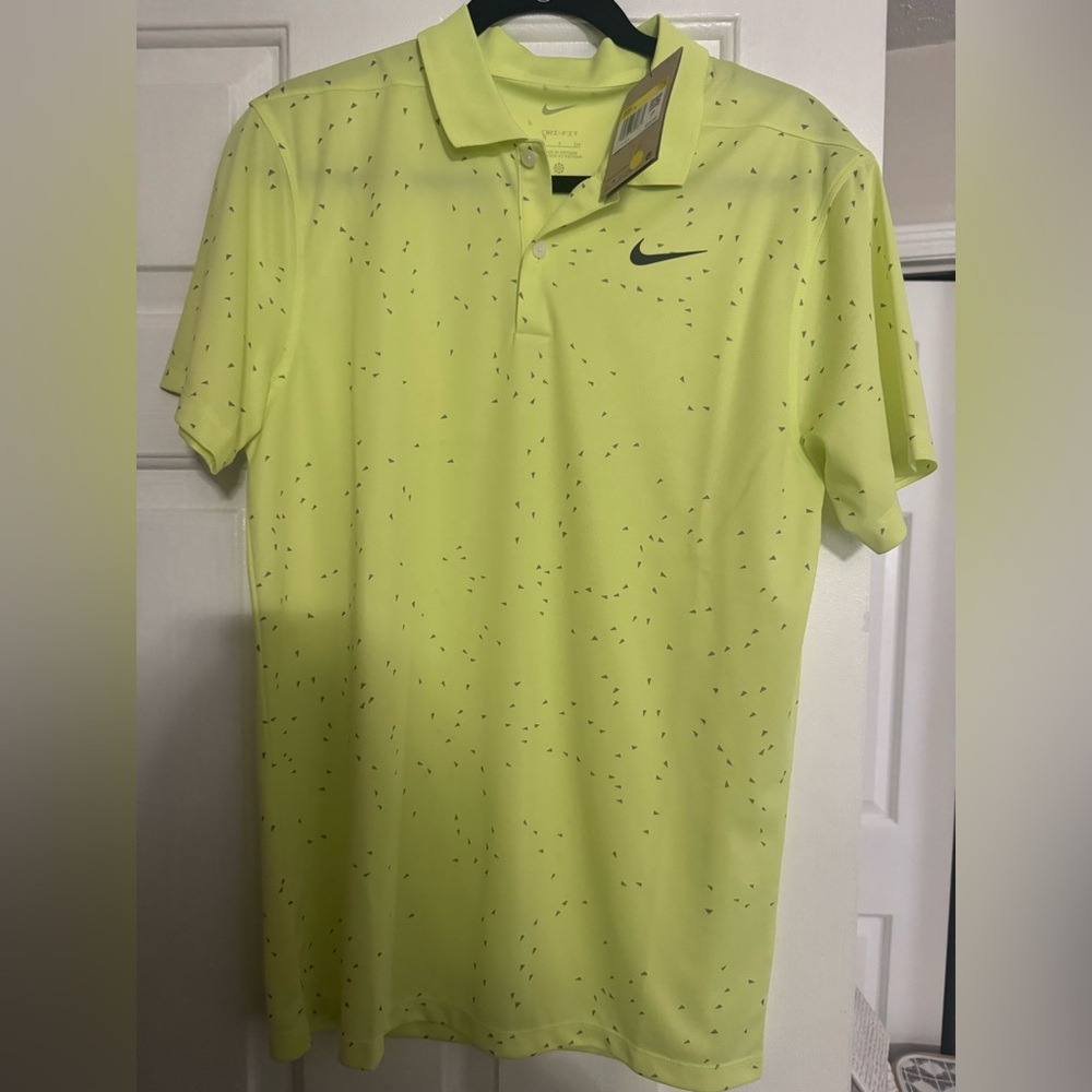 Nike Men's Bright Yellow Polo Shirt